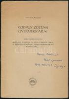 2 dedikált különlenyomat: Bajomi Lázár Endre: Ady endre baklövése. 1980. 5p.; Eösze László: Kodály Z...