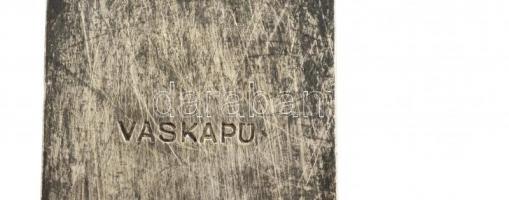 cca 1920 Éttermi alpakka gyufatartó és hamutartó 12 cm