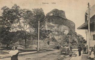 Léva, Levice; várrom. Kiadja Schulcz Ignác / castle ruins (EK)