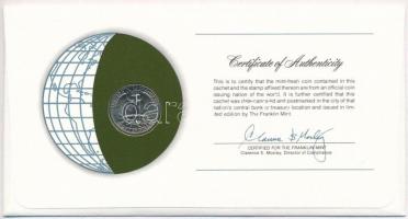 Amerikai Egyesült Államok 1979. 25c "Nemzetek pénzérméi" felbélyegzett borítékban, bélyegz...