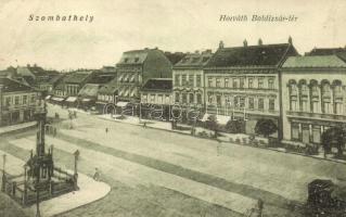 Szombathely, Horváth Boldizsár tér, Blau, Földes Jenő üzlete (EK)