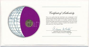 Lesotó 1979. 1s "Nemzetek pénzérméi" felbélyegzett borítékban, bélyegzéssel, holland nyelv...