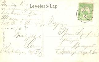 1908 Ruszkabánya, Rusca Montana; nyaralóhely, templom. Fuchs fényképei után / holiday resort, church...