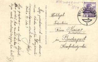 Büdöskút, Steinbrunn, Stinkenbrunn; utcakép, Gösser söröző / Strasse mit Bierhalle / street view wit...