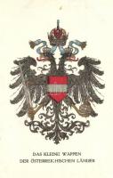 Das kleine Wappen der Österreichischen Länder / The small coat of arms of the Austrian countries. Offizielle Karte für Rotes Kreuz, Kriegsfürsorgeamt Kriegshilfsbüro Nr. 284. s: Ströbl