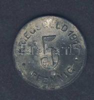 Német Birodalom / Császárság / Elberfeld 1917. 5Pf szükségpénz T:3