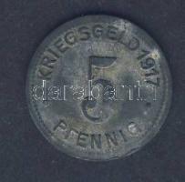 Német Birodalom / Császárság / Elberfeld 1917. 5Pf szükségpénz T:3