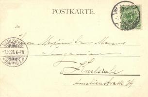1898 Gruss aus den Bergen, Alpenfee. Fr. A. Ackermann Kunstverlag Künstlerpostkarte No. 350. s: Leo ...