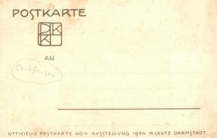 1904 Künstler Kolonie Darmstadt. Das Graue Haus erbaut von Olbrich. Officielle Postkarte No. IV. Aus...