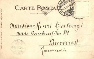 1905 Jockey / Art Nouveau postcard. Officine G. Ricordi & C. Milano Deposto 133. s: Franz Laskof...