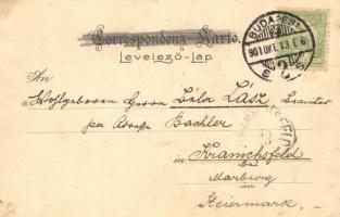 1901 F.Z.M. Joseph Freih. v. Reicher. K.u.K. Infanterie Regiment Nr. 68. Art Nouveau litho von Senfe...