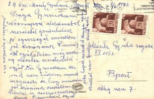 Légi erők. Második világháborús hazafias magyar propagandalap repülőgéppel és pilótákkal / WWII Hung...