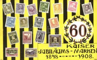 1848-1908 60. Kaiserjubiläums-Marken. B.K.W.I. 752-9. / Franz Josephs 60th anniversary of reign, stamps