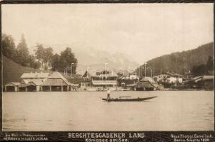 Königssee am See. Berchtesgadener Land. Die Welt in Photographien Hermann Hillger Verlag. Neue Photogr. Gesellsch. Berlin-Steglitz 1898. advertising photo