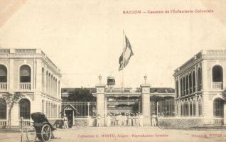 Saigon, Ho Chi Minh City; Caserne de lInfanterie Coloniale / military barracks of the Colonial Infantry