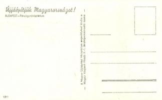 Budapest. Ez is a fasiszták bűne! Újjáépítjük Magyarországot! Magyar Újjáépítési Minisztérium engedé...