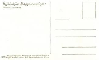 Budapest. A fasizmus műve... Újjáépítjük Magyarországot! Magyar Újjáépítési Minisztérium engedélyéve...