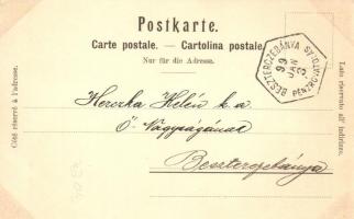 1899 Rhonegletscher, Rhone Glacier; La Rhone s'enfayant vers le midi / Rhone with human face. F...