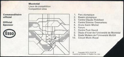 1976 Belépő a montreali olimpia kenu versenyére / Ticket for the Montreal Olympic Games, canoeing
