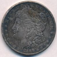 Amerikai Egyesült Államok 1889. 1$ Ag Morgan T:2,2- ph., patina, fo. USA 1889. 1 Dollar Ag Morgan C:XF,VF edge error, patina, spotted
