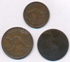 Vegyes: Nagy-Britannia ~1860-1894. 1p Br "Viktória" + Ausztrália 1946. 1/2p Br "VI. G...