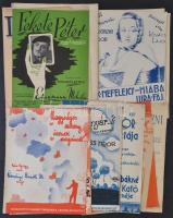 cca 1910-1930 19 db régi kotta és kotta címlap, díszes, illusztrált címlapokkal, közte litográltakkal, kettő címlapja Byssz Róbert (1893-1961) munkája, az egyik körbevágott, különféle kiadásban, változó állapotban, közte egy-két körbevágottal