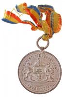 Sződy Szilárd (1878-1939) DN "Budapest Székesfőváros Versenydíja" ezüstözött fém díjérem szalaggal (30mm) T:2,2-