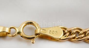 Arany 14 K (Au) nyaklánc, jelzett, nettó: 3 g, h:44 cm