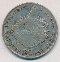 1838B 20kr Ag "V. Ferdinánd" T:2,2-