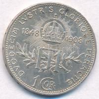 Ausztria 1908. 1K Ag "Ferenc József - Jubileum" T:1,1-
Austria 1908. 1 Corona Ag "Fr...