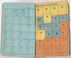 1942. "A Fővárosi Alkalmazottak Nemzeti Szövetségének Ellátási Szolgálata" elosztási igazo...