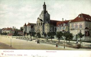 5 db RÉGI külföldi városképes lap: München, Wiener Neustadt / 5 pre-1945 town-view postcards