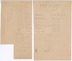 ~1940. "Budapest Székesfőváros Polgármester - Nép- és Családvédelem" kenyérutalvány + 1949...