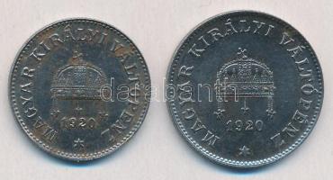 1920. 10Fe + 20f Fe T:1- 10f hátlapján kis oxidáció