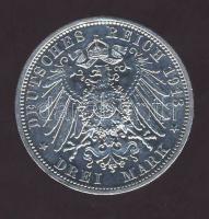 Német Birodalom/Császárság/Poroszország 1913A 3M Ag "25 éves uralkodás.." T:2 k., kis ph