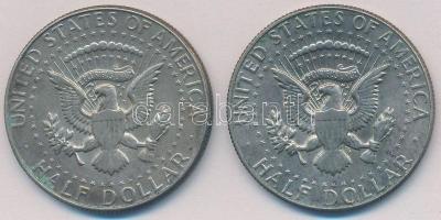 Amerikai Egyesült Államok 1968D-1969D 1/2$ Ag "Kennedy" (2x) T:2 patina
USA 1968D-1969D 1...