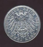 Német Birodalom/Császárság/Poroszország 1904A 2M Ag II.Vilmos T:2-/3 ph