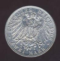 Német Birodalom/Császárság/Bajorország 1906D 2M Ag Otto T:2/3+ kis ph