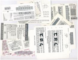 Vegyes: 13db-os vegyes "MINTA" sorsjegy tétel, közte izraeli, kanadai, kenyai és koreai da...