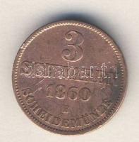 Német Államok/Oldenburg 1860B 3 Schwaren T:3+