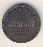 Német Államok/Poroszország 1870A 3Pf T:2/3
