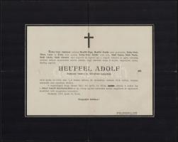 1886-1919 3 db régi gyászjelentés, hajtott