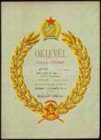 1954-1955 Bp., Sportoklevelek a kommunizmus időszakából, 2 db