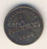 Német Államok/Bajorország 1864. 1Pf T:3