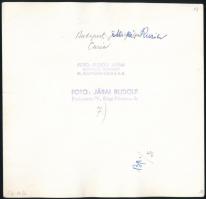 cca 1940 Járai Rudolf (1913-1993): A Kúria épülete, fotó, hátulján feliratozva, pecséttel jelzett, 1...