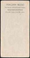 Perczián Rezső hentes és zsiradékárú üzlete Besztercebánya számolócédula az üzlet képével