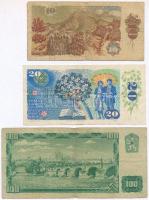 Csehszlovákia 1961. 100K + 1986. 10K + 1988. 20K + Szlovákia 1993. 100K (2x) + 500K T:III,III-
Czec...