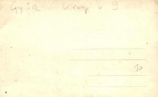 Győr, Rehberger Béla csemege üzlete, Gyógy és Ásványvizek főraktára, Törley pezsgő reklám. photo (ly...