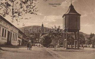 Nagymaros, Fő tér, víztorony, templom (ragasztónyom / gluemark)