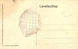 Nagymaros, Fő tér, víztorony, templom (ragasztónyom / gluemark)